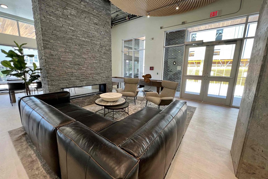 clubhouse lounge at Paperbox Lofts, Salt Lake City, Utah, 84101