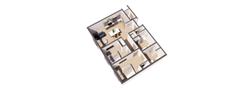 Dali Rouge floorplan  at Paperbox Lofts, Salt Lake City, Utah