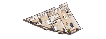 Del Noire floorplan at Paperbox Lofts, Utah