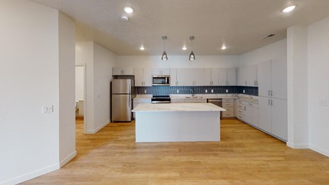 interior kitchen at SevenO2 Main Apartments, Salt Lake City, UT