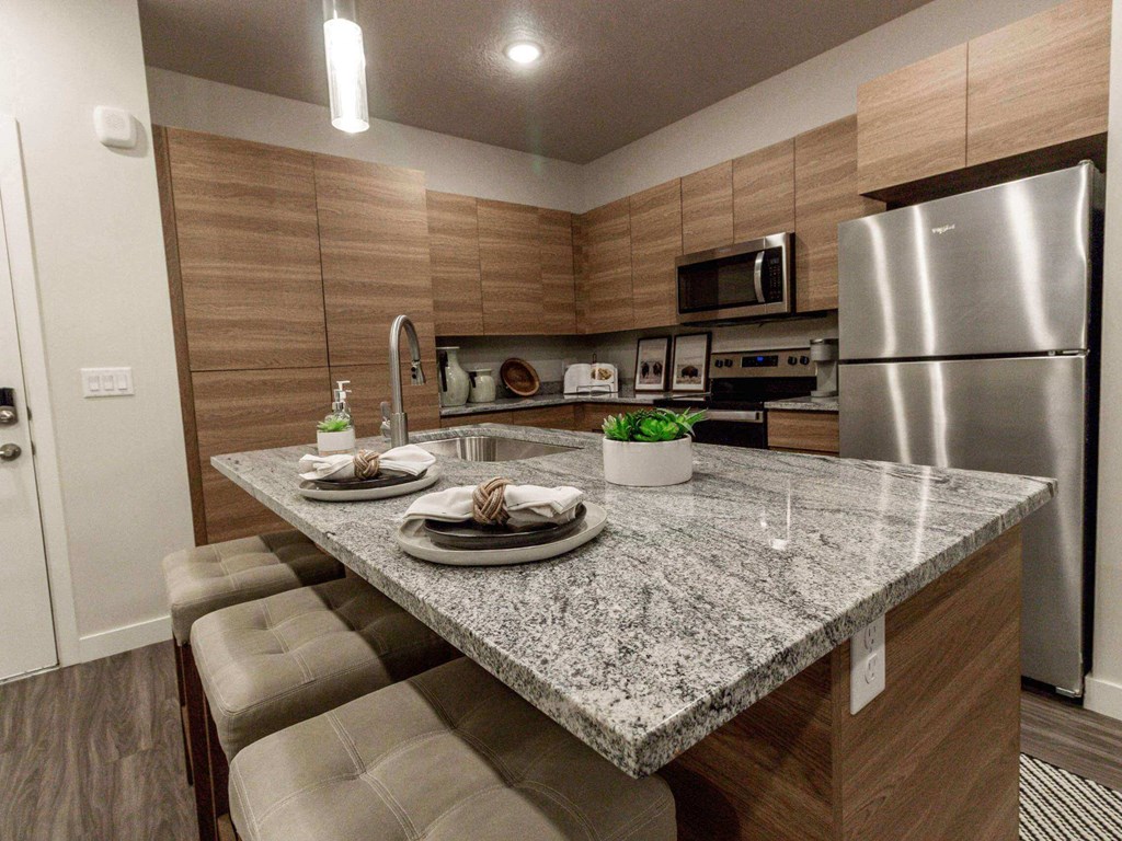 Kitchen at The Flats at Riverwoods, Provo, UT, 84604