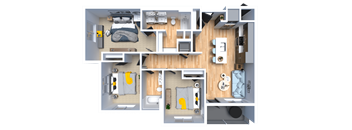Odin Floor Plan at Solhavn Apartments, American Fork, UT