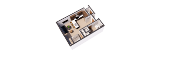 Paperbox - Studio A floorplan at Paperbox Lofts, Salt Lake City, UT, 84101