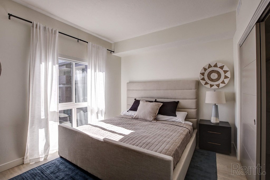 Bedroom at Paperbox Lofts, Utah