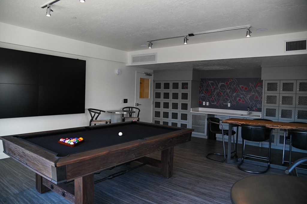 Pool table  at Paperbox Lofts, Utah