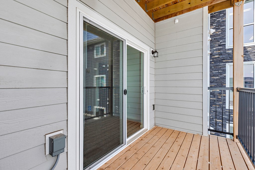 a wraparound deck off the living room