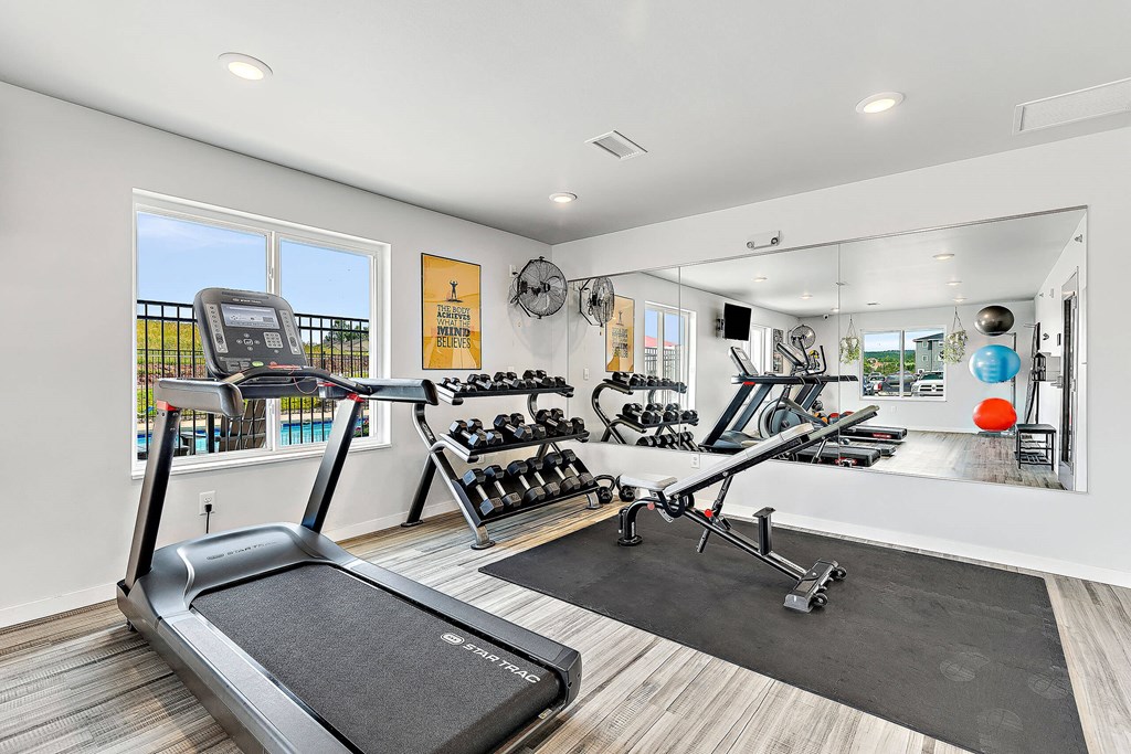 Gym at Red Rock Apartments, Rapid City