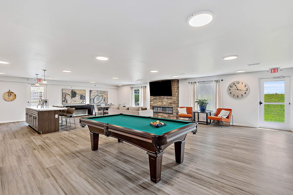 our apartments have a game room with a pool table and a bar at Red Rock Apartments, Rapid City, 57702