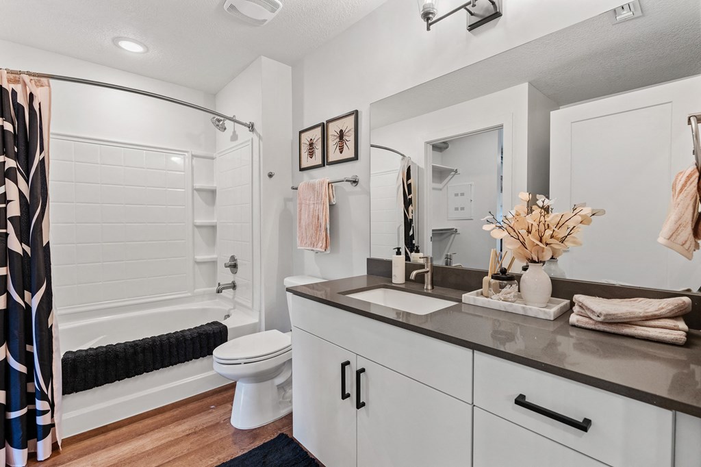 a bathroom with a shower and a sink and a toilet at The Revival, Salt Lake City, Utah