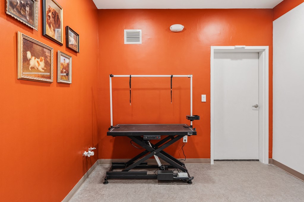 pet holding area at The Revival, Salt Lake City