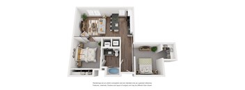 1B4 Floor Plan at The Revival, Salt Lake City