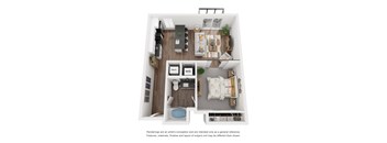 1B4 Floor Plan at The Revival, Salt Lake City