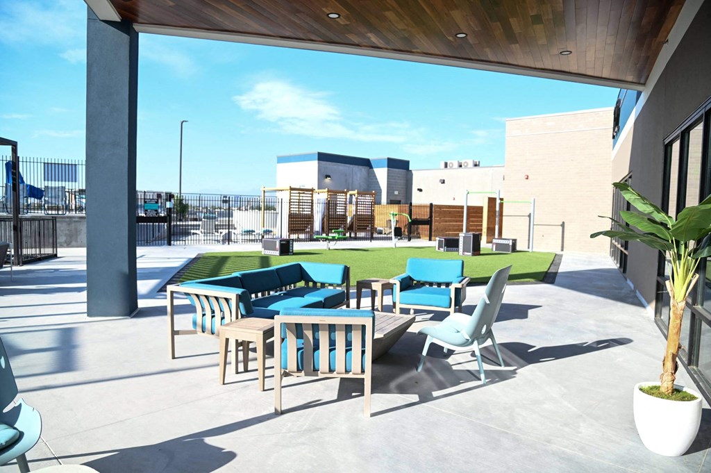 Rooftop lounge at SevenO2 Main Apartments, Salt Lake City, UT
