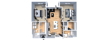 Selma Floor Plan at Solhavn Apartments, Utah, 84003