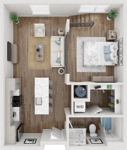 Oxygen Max floorplan at SevenO2 Main Apartments, Salt Lake City