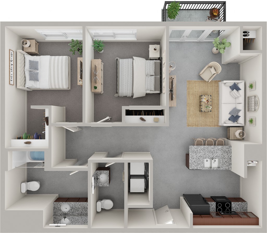 a floor plan of a 1 bedroom apartment at the crossings at white marsh apartments in white marsh