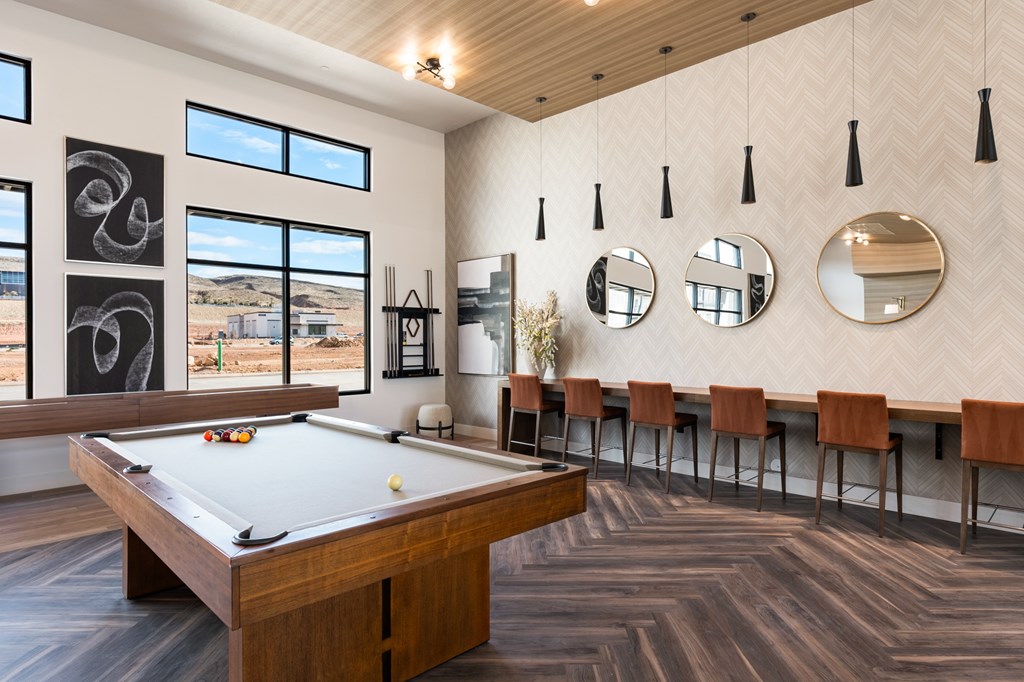Pool Table at The Vue At Desert Color, St. George, Utah
