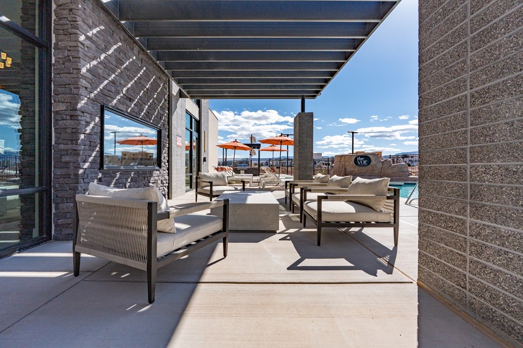 Outdoor Patio at The Vue At Desert Color, Utah