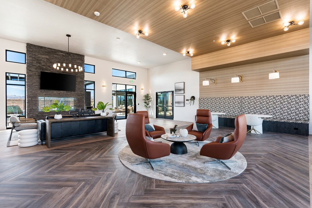 Clubhouse Lounge With Leasing Center at The Vue At Desert Color, Utah, 84790