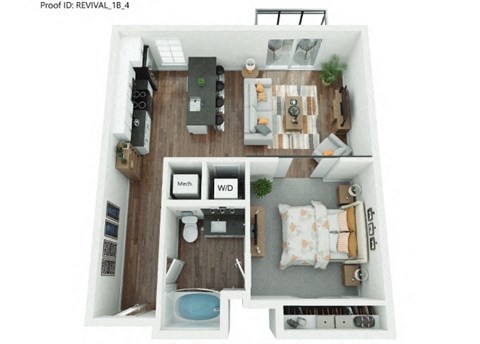 The Firestone Floor Plan at The Revival, Salt Lake City