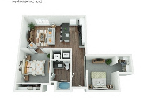 The Folsom Floor Plan at The Revival, Salt Lake City, UT