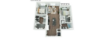 The Treganza Floor Plan at The Revival, Salt Lake City, UT