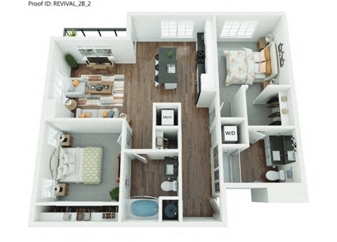 The Ware Floor Plan at The Revival, Salt Lake City Utah