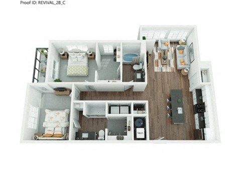 The Whitaker Floor Plan at The Revival, Salt Lake City