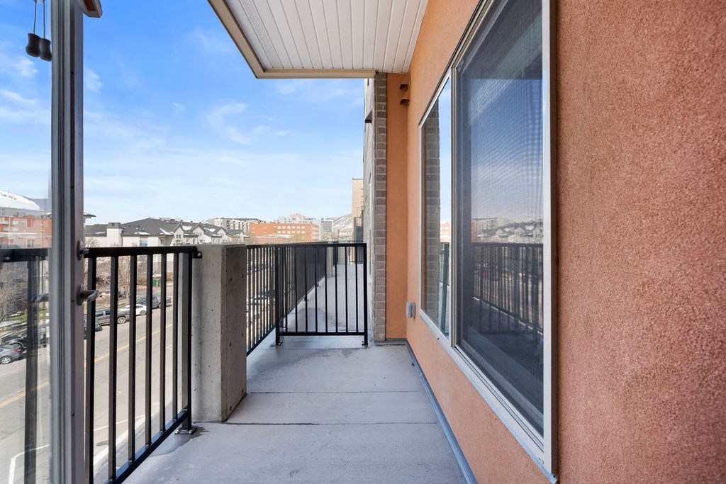 the view of the city from the balcony of a condo at The Revival, Utah, 84101