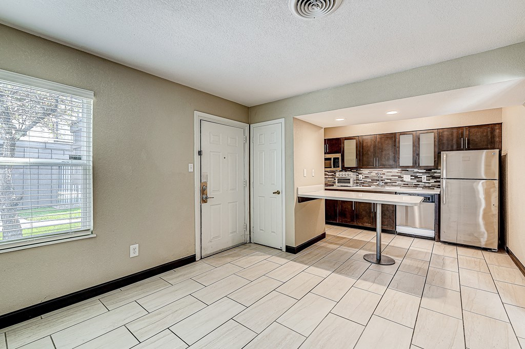 af kitchen and living room