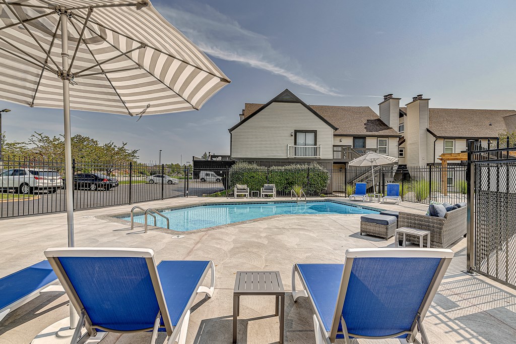 exterior seating area pool