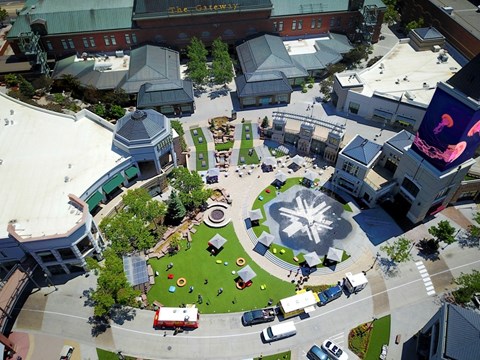 Aerial View at Paperbox Lofts, Salt Lake City, 84101