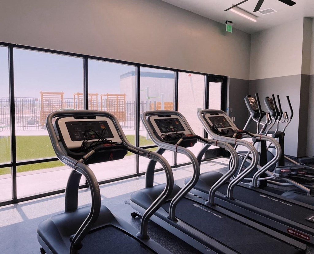 gym weights at SevenO2 Main Apartments, Salt Lake City, Utah