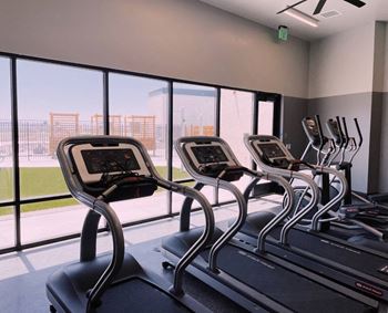 Gym Treadmills at SevenO2 Main Apartments, Salt Lake City, 84101