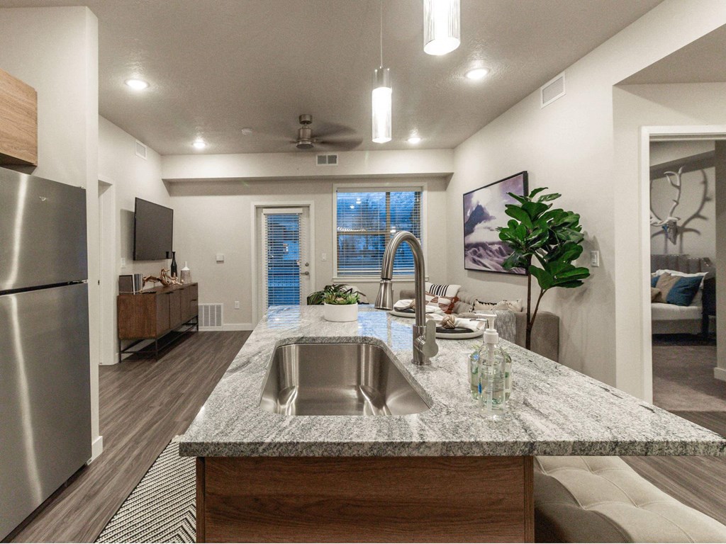 Kitchen at The Flats at Riverwoods, Utah