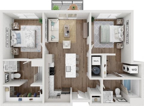 Seven 02-HydrogenCobalt at SevenO2 Main Apartments, Salt Lake City, UT, 84101