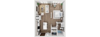 Seven 02-OxygenMax floorplan  at SevenO2 Main Apartments, Utah, 84101