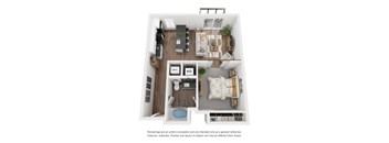 1B4 Floor Plan at The Revival, Salt Lake City