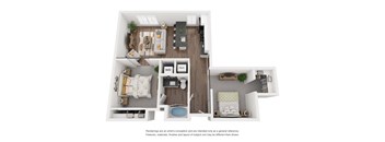 1B4 Floor Plan at The Revival, Salt Lake City