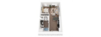 The Rio Grande Floor Plan at The Revival, Salt Lake City, UT