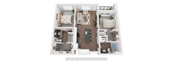 2B Floor Plan at The Revival, Salt Lake City