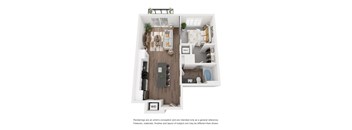 1B Floor Plan at The Revival, Salt Lake City, Utah