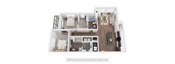 2B Floor Plan at The Revival, Utah
