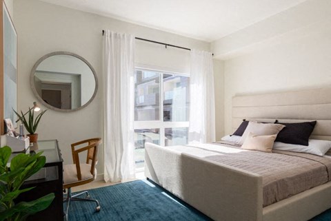 Bedroom at Paperbox Lofts, Salt Lake City, Utah