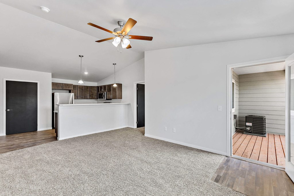 Patio View at Red Rock Apartments, Rapid City, SD