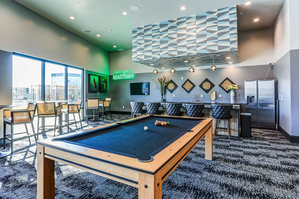 pool table at SevenO2 Main Apartments, Utah