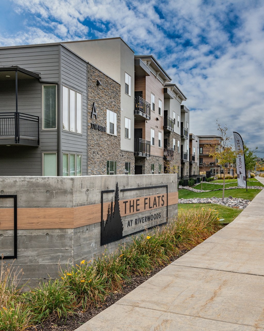 Property Signage at The Flats at Riverwoods, Provo, UT