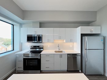 Kitchen Modern Kitchen with stainless steel appliances and large island - Photo Gallery 3