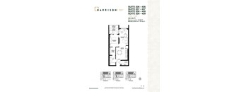 the floor plan of 206 207 208 209