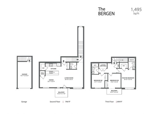 the floor plan of the bergen plan